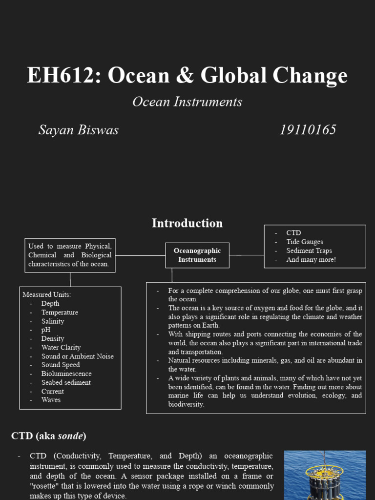 EH612 - Ocean & Global Change | PDF | Oceans | Tide