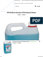 SFA Sanibroy Descaler X2910 Special Cleaner Is in Short Supply in 2023