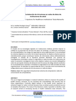 Sistemas para La Detección de Intrusiones en Redes de Datos de Instituciones de Salud