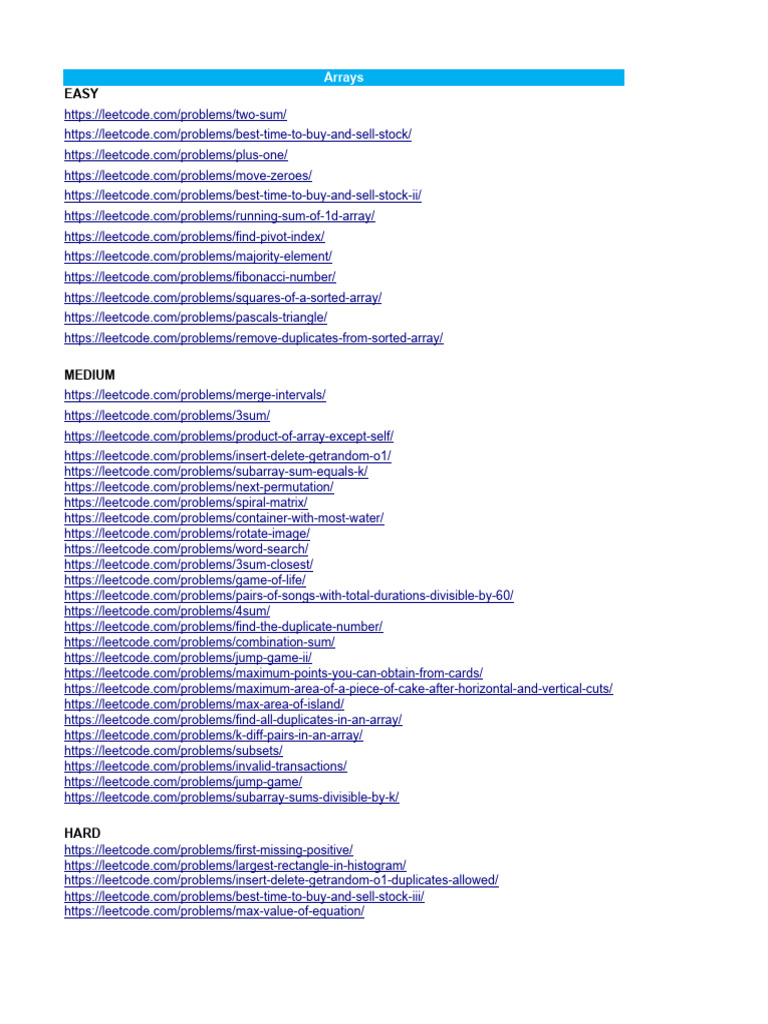 Leetcode dsa sheet pdf mathematical logic information retrieval