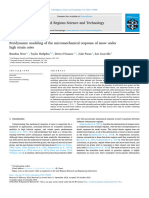 Peridynamic Modeling of The Micromechanical Response of Snow Under High Strain Rates