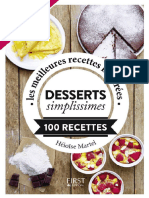 Desserts Simplissimes 100 Recettes - First