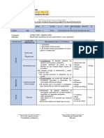 Sesion de Aprendizaje Primero