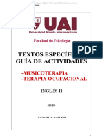 Textos Específicos Inglés II - Musicoterapia - Terapia Ocupacional-2023 - UAI