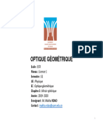 NDAO - Makha - Cours Chapitre 3 L1 - S2 ESTI Optique Géométrique