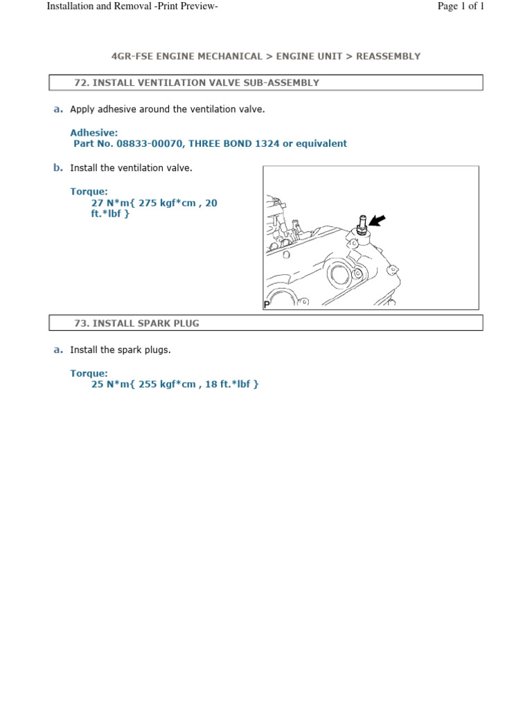 Lexus IS250 20052008 PCV and Spark Torque PDF