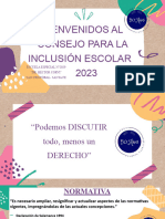 Consejo para La Inclusión Escolar - Escuela Especial N°2029 - 19-10-2023