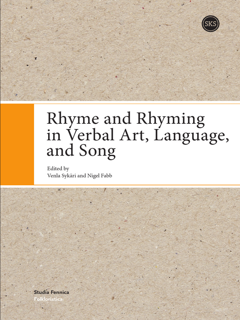 Rhyme in Global Verbal Arts | PDF | Poetry | Syllable