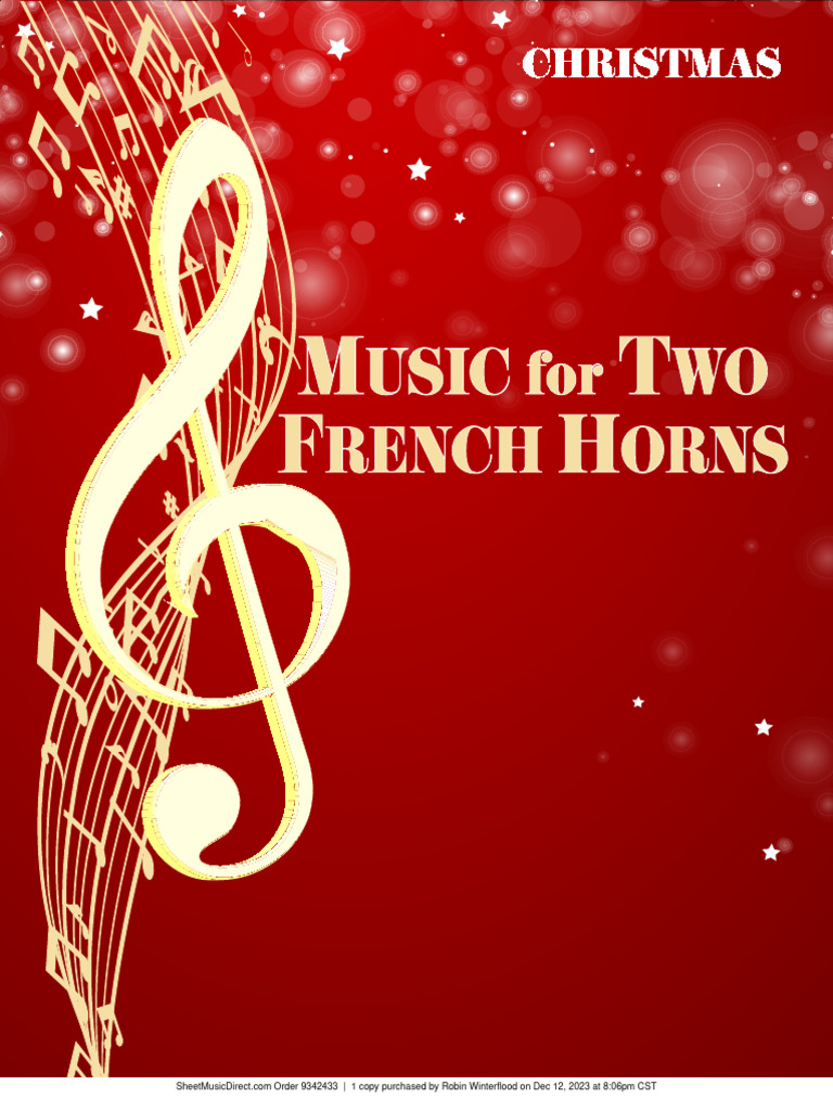 christmas for two french horns PDF Christmas Carols Christmas