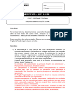 Exercícios para Revisão Gabarito - UA 1 A 08