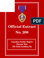 158th Field Artillery Official Extract No. 208