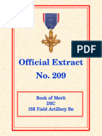 158th Field Artillery Official Extract No. 209