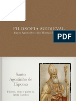 Filosofia Medieval - Tomás de Aquino e Agostinho