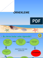 Örnekleme Araştırma Dersi