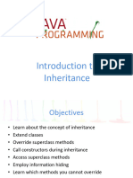 OOProg21 - Introduction To Inheritance
