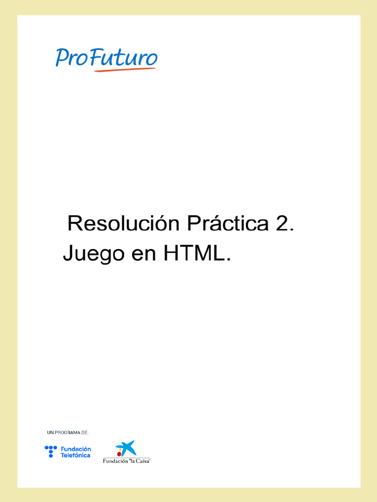 M4 Solución Práctica 2 Juego En Html Pdf Informática Desarrollo Web