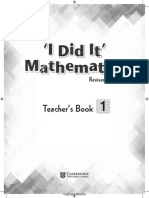 CUP Mathematics - I Did It - Book 1