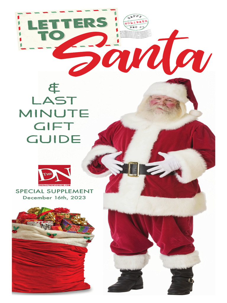 Letters To Santa (December 2023) PDF | Claus Santa 