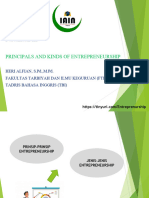 Entrepreneurship PPT Prinsip Dan Jenis Entrepreneurship