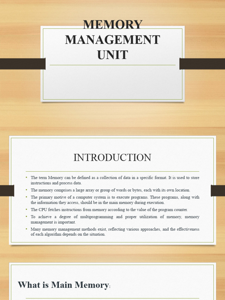 Memory Management Unit | PDF