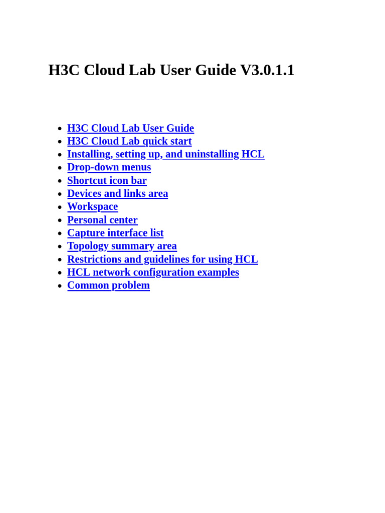 H3C Cloud Lab User Guide V3.0.1.1 Download Free PDF Icon