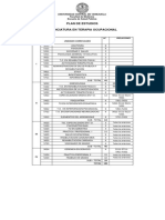 Plan de Estudios Terapia Ocupacional