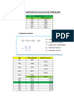 Calculo de Poblacion Futura