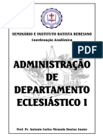 Apostila de Adm de Dep Eclesiástico