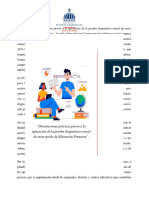 Orientaciones Previo A La Aplicación Pruebas Diagnósticas de 6to Grado