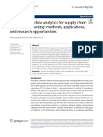 Predictive Big Data Analytics For Supply Chain Demand Forecasting: Methods, Applications, and Research Opportunities