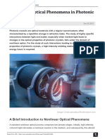 Nonlinear Optical Phenomena in Photonic Crystals