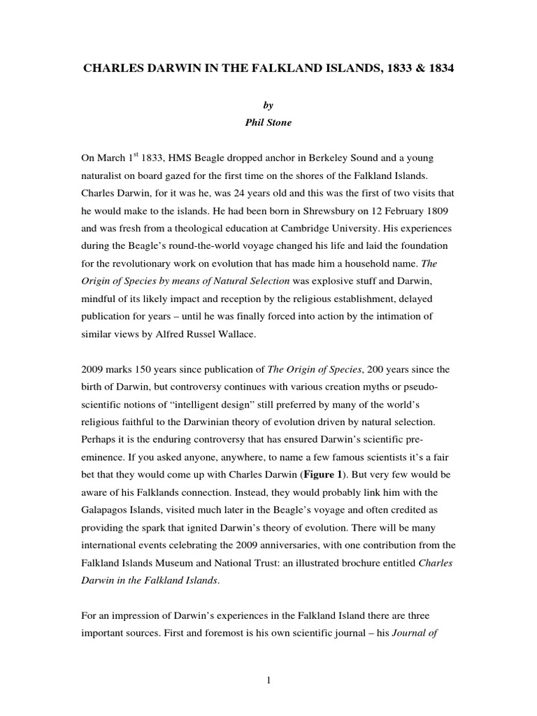 Darwin 4 FIJ PDF Charles Darwin On The Origin Of Species