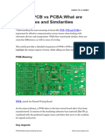 PWB Vs PCB Vs PCBAWhat Are Differences and Similarities