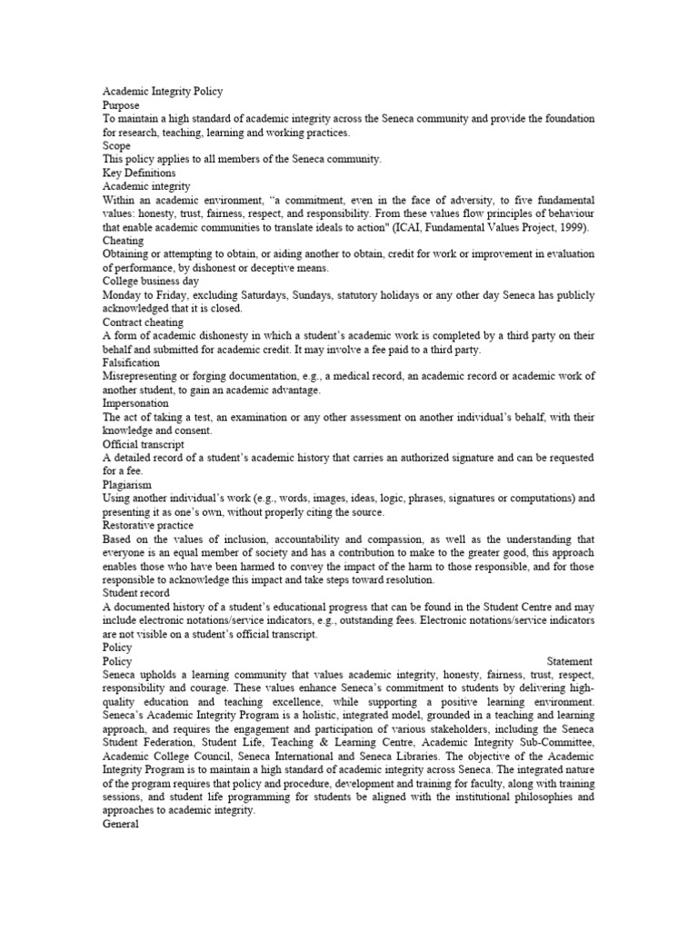 Academic integrity policy starter file part 1 v210401 pdf academic