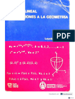 Álgebra Lineal y Aplicaciones A La Geometría Tomo 1