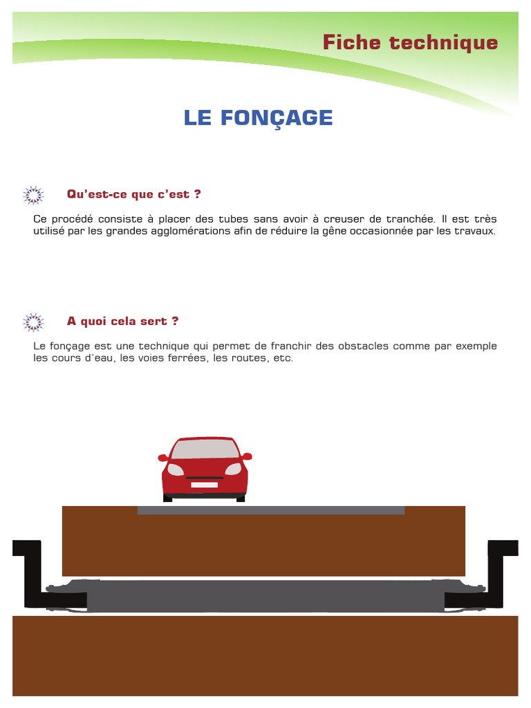 Technique de fonçage en génie civil | PDF