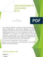 The Role of Engineers in Economy Development