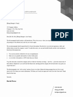 Current Professional Cover Letter Template Black