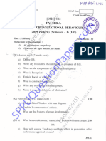 Postgraduate PG Mba Semester 1 2023 May Organizational Behaviour 2019 Pattern