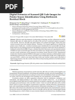 Digital Forensics of Scanned QR Code Images For Printer Source Identification Using Bottleneck Residual Block