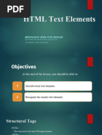 HTML Text