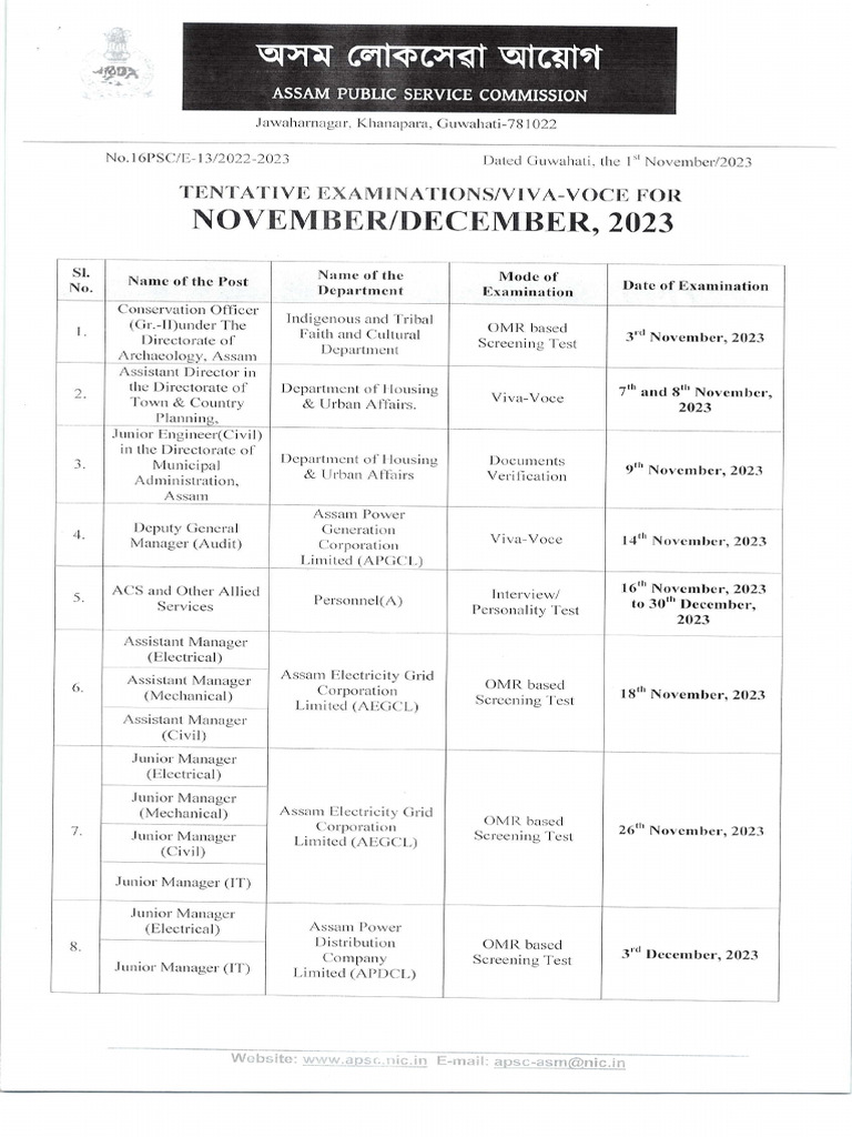 Tentative Calendar Nov Dec 01112023 PDF