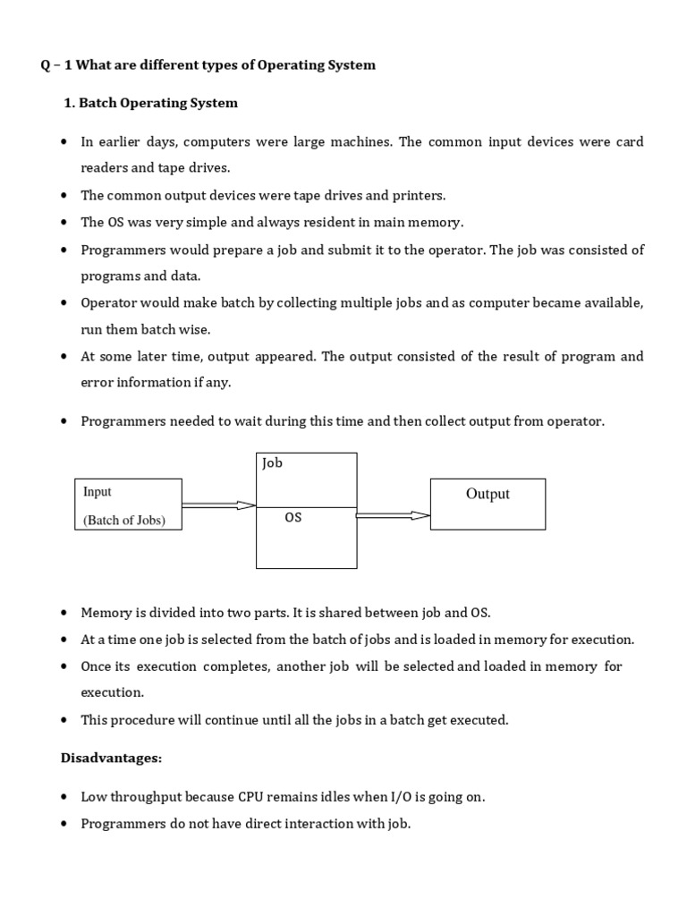 1.2 DIfferent Types Of Operating System And Its Services | PDF ...