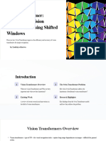 Swin Transformer Hierarchical Vision Transformer Using Shifted Windows