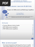 Chapter - 01 Differential and Multistage Amplifiers