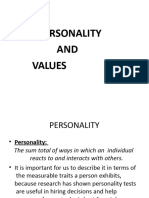 Lec 10 - Personality & Values