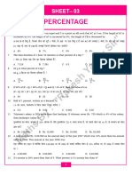 Percentage Sheet - 03