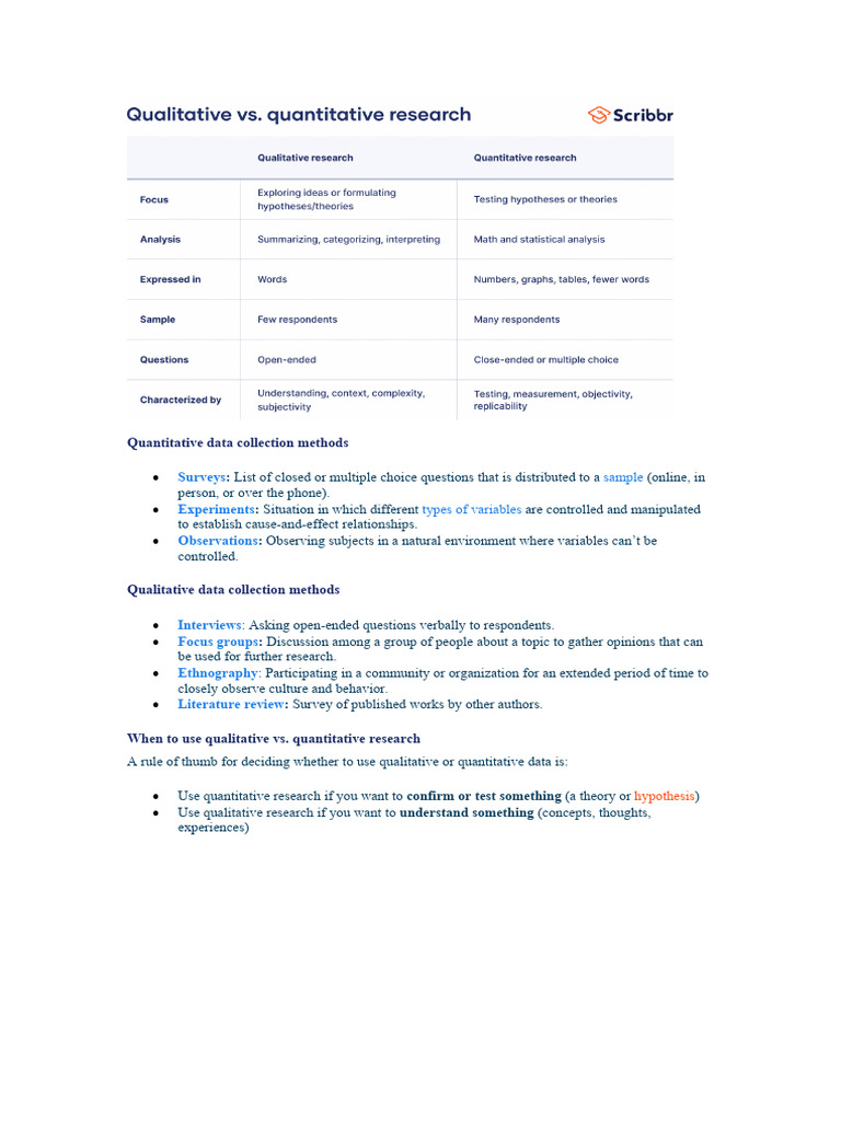 Quantitative Data Collection Methods PDF