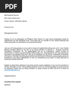 Sample Letter of Request Template For PCSO Medical Assistance Tagalog | PDF