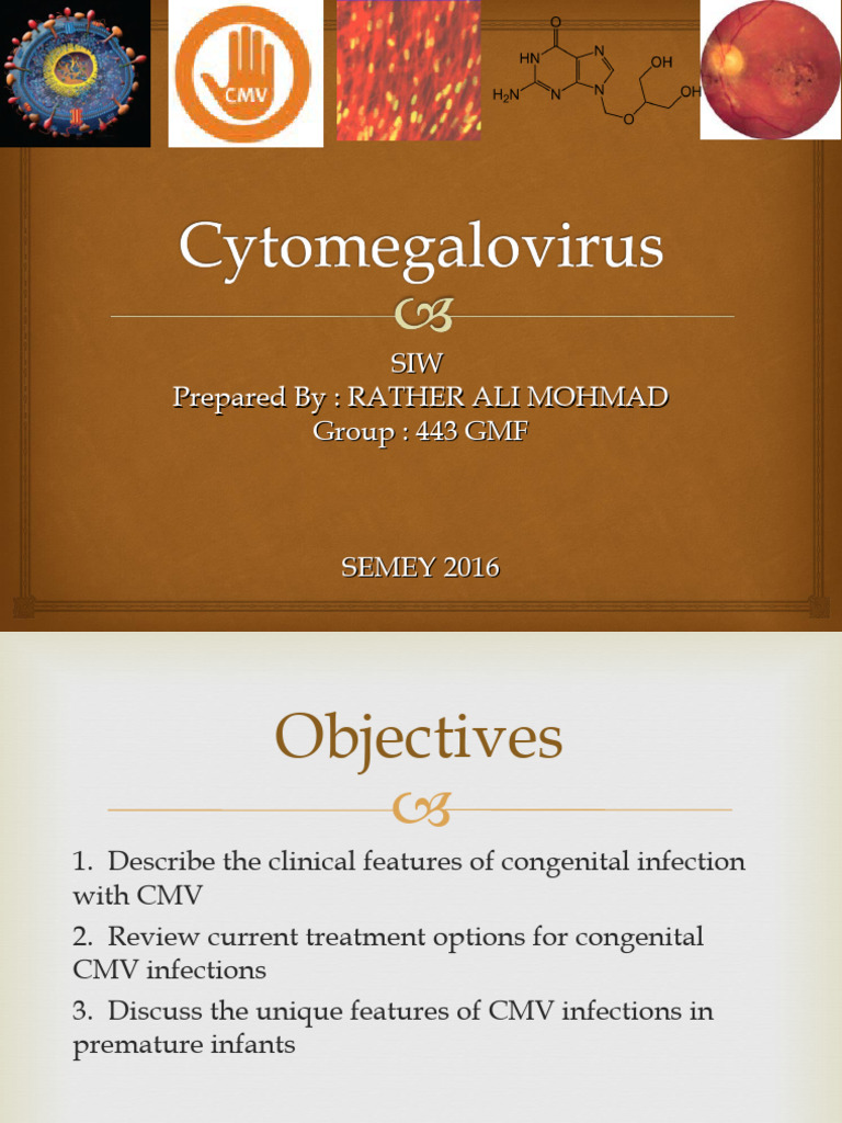 Congenital Cytomegalovirus Overview | PDF | Health Sciences | Viral ...